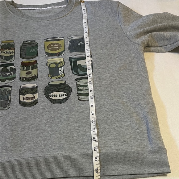 SHEIN Gray Graphic Women's Sweater - Picture 4 of 5